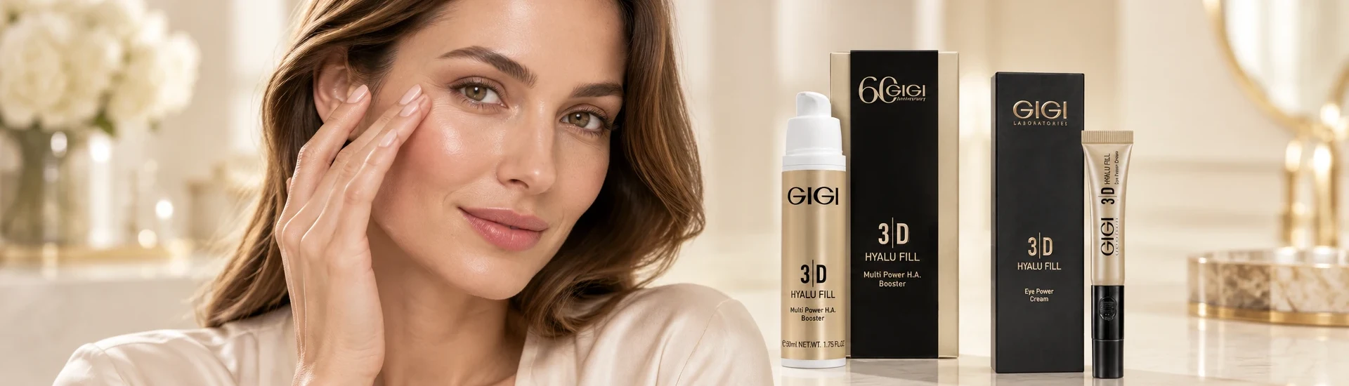 3D HYALU FILL – rejuvenating hyaluronic care for face, eyes and lips