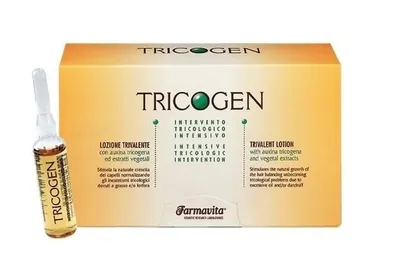 Ампули притв себорея, косопад и пърхот Farmavita Tricogen Intensive Trivalent Lotion 12Х8ml
