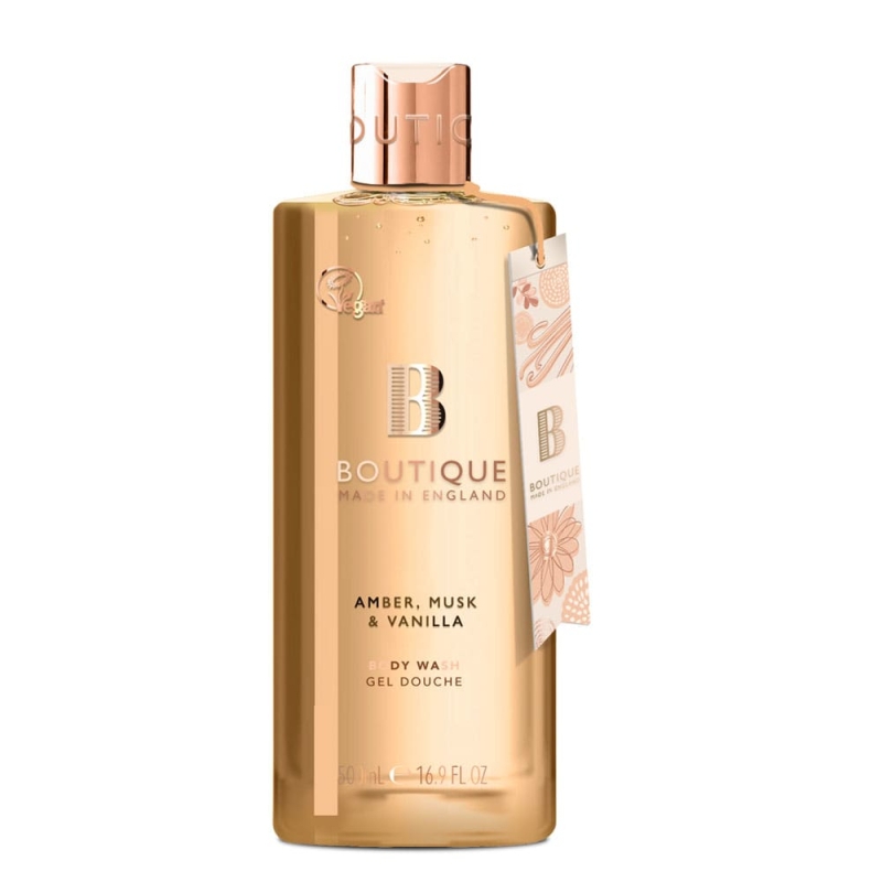 Душ гел Амбър, Мускус и Ванилия Boutique Amber, Musk & Vanilla Body Wash 500ml