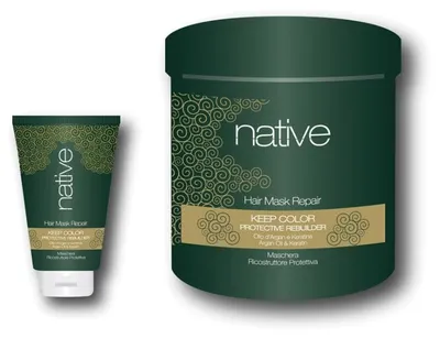 Маска за много суха и третирана коса с Арган и Кератин Native Repair Hair Mask