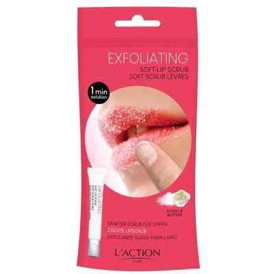 Ексфолиращ и подхранващ скраб за устни L'action Exfoliating & Nourishing Soft Lip Scrub 10ml