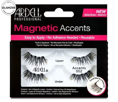 Магнитни изкуствени мигли от естествен косъм Ardell Magnetic Accents 002 False Lashes