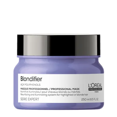 Възстановяваща маска за неутрализиране на жълти оттенъци на руса коса Loreal Professionnel Serie Expert Blondifier Mask 250ml