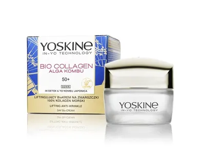 Дневен крем за лице против бръчки с лифтинг ефект 50+ Yoskine Bio Collagen Lifting Anti-Wrinkle Day Bio-Cream 50ml