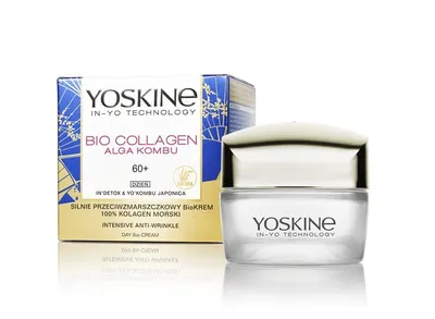 Интензивен дневен крем за лице против бръчки 60+ Yoskine Bio Collagen Intensive Anti-Wrinkle Day Bio-Cream 50ml