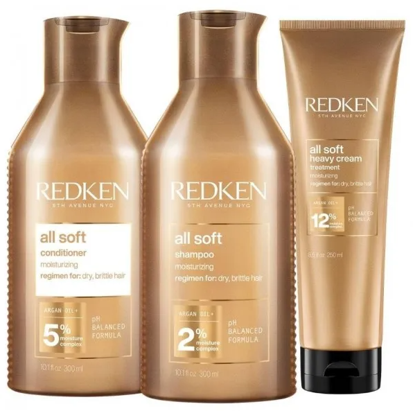 Хидратираща рутина за суха коса с арган Redken All Soft