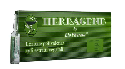 Ампули против пърхот, косопад и мазни корени Biopharma Herbagene 8X10ml