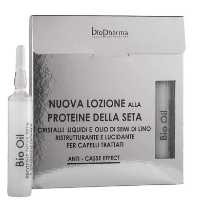 Ампули с протеини от коприна, течни кристали и ленено семе Biopharma Bio Oil Ampoules 5х15ml