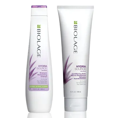 Хидратиращ комплект за суха коса с Алое Biolage Hydrasource Hydrating Shampoo 250ml + Conditioner 200ml
