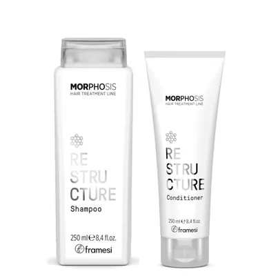 Възстановяващ комплект за увредена коса Framesi Morphosis Restructure Set Shampoo + Conditioner