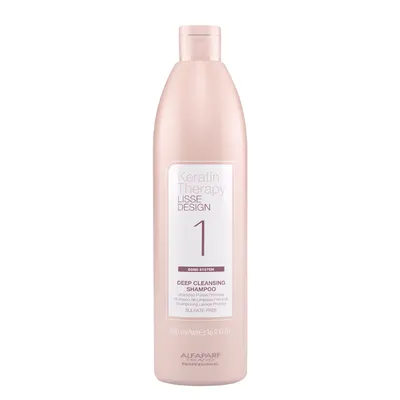 Дълбоко почистващ шампоан Alfaparf Keratin Therapy Lisse Design Deep Cleasing Shampoo 500ml