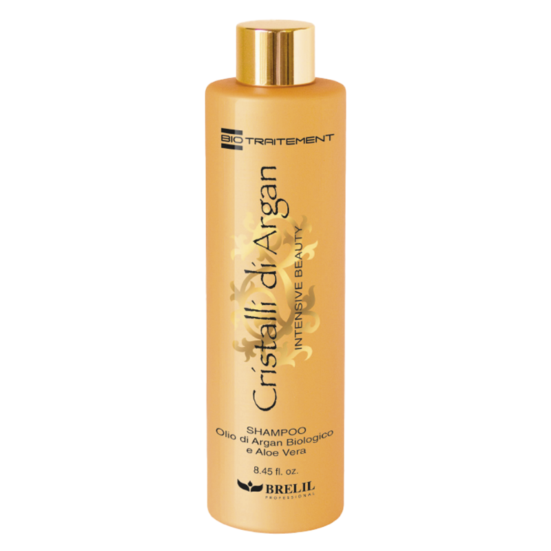 Шампоан с арганово масло и алое вера Brelil Cristalli di Argan Shampoo With Organic Argan Oil and Aloe Vera Milk