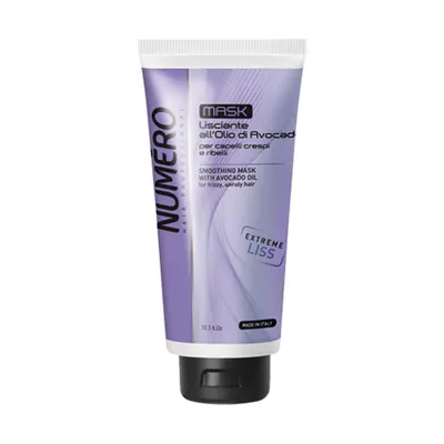 Изглаждаща маска за коса с анти-фриз ефект Brelil Numero Smoothing Shampoo with Avocado Oil for frizzy, unruly Hair