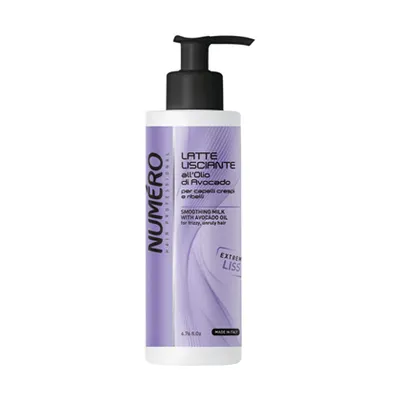 Изглаждащо и разплитащо мляко Brelil Numero Smoothing Shampoo with Avocado Oil for frizzy, unruly Hair 200ml