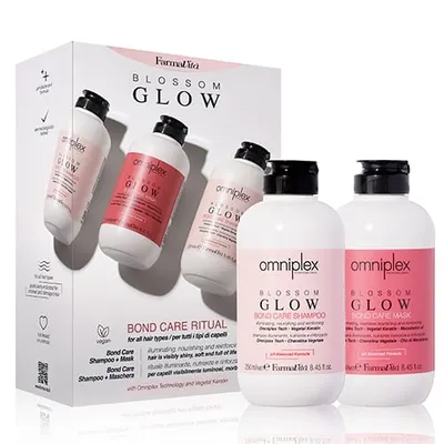 Комплект за боядисана и увредена коса Farmavita Omniplex Blossom Glow Bond Care Set