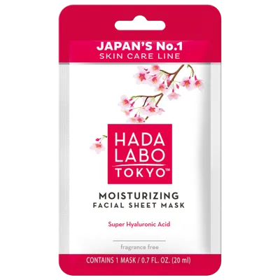 Дълбоко хидратираща текстилна маска за лице с Хиалуронова киселина Hada Labo Moisturizing Facial Sheet Mask