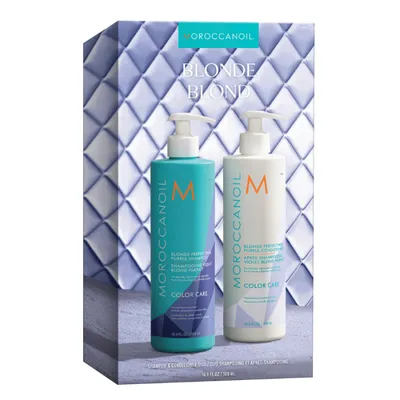 Подаръчен комплект за перфектно руса коса Moroccanoil Blonde Duo 2X500ml Gift Set