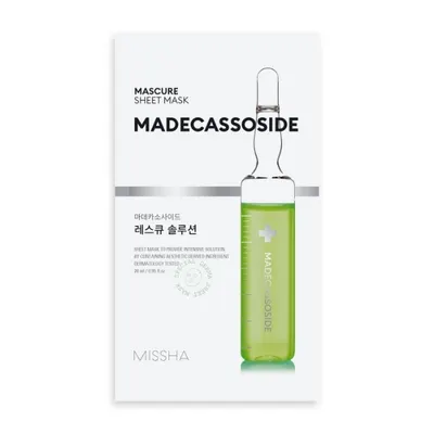Текстилна маска с успокояващ ефект Missha Mascure Rescue Solution Sheet Mask Madecassoside