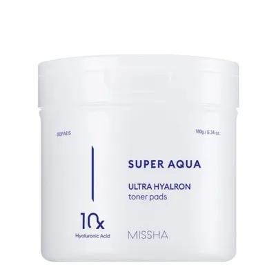 Хидратиращи тампони Missha Super Aqua Hyaluronic Toner Pads 90бр