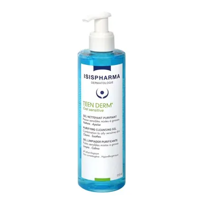 Почистващ гел за възпалена и мазна кожа Isis Pharma Teen Derm Gel Sensitive Purifying cleansing gel 250ml