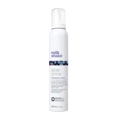 Матираща сметана за коса с боровинки Milkshake Silver Shine Whipped Cream 200ml