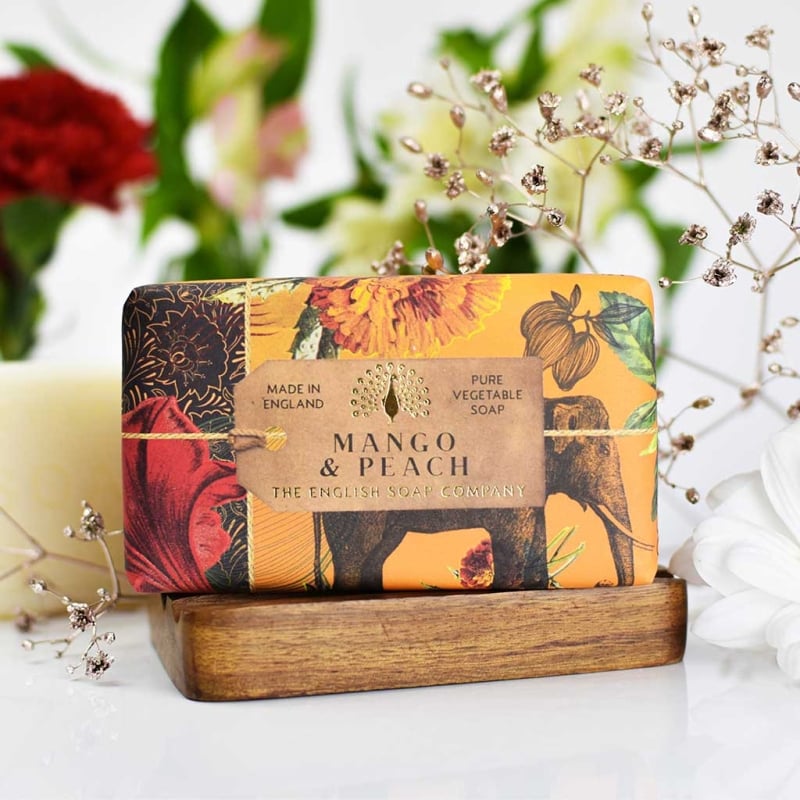 Луксозен растителен сапун с Манго и Праскова The English Soap Company Mango & Peach Luxury Vegetable Soap 190g