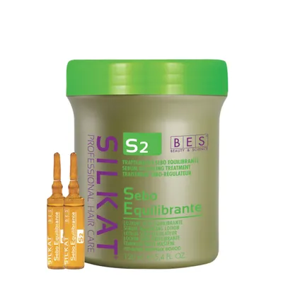 Себобалансиращ лосион за мазна коса BES Silkat Sebo-Regulator Active S2 12X10ml