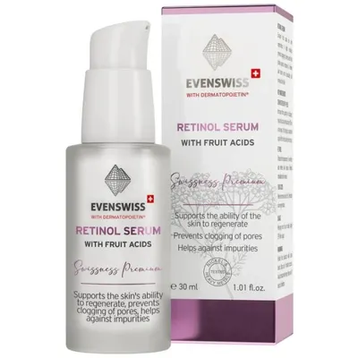 Серум с ретинол и плодови киселина EVENSWISS Retinol Serum with Fruit Acids 30ml