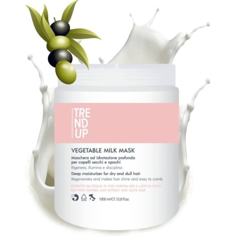 Подхранваща маска за суха коса с Маслиново мляко Edelstein Professional Trend Up Vegetable Milk Mask 1000 ml