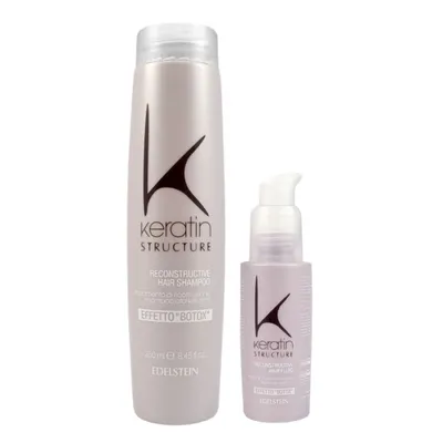 Кератиново дуо Edelstein Keratin Structure Reconstructive Hair Duo Shampoo + Fluid