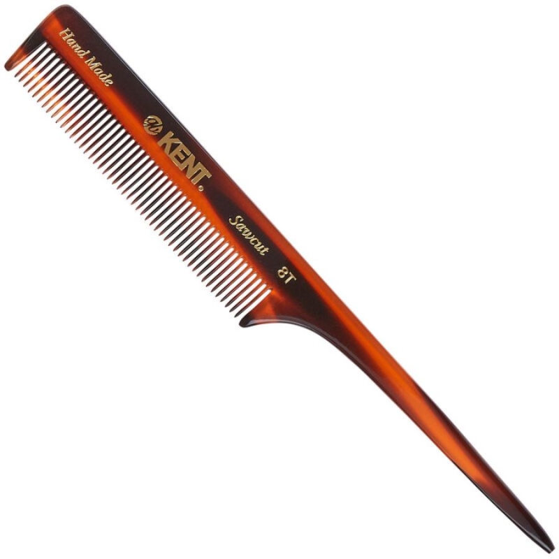 Гребен за коса с опашка 185 мм Kent Handmade 190mm Tail Comb Fine Hair 8Т