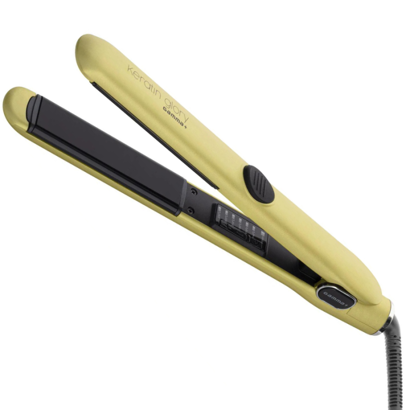 Преса за коса Gamma+ Keratin Glory Hair Straightener Mat Gold