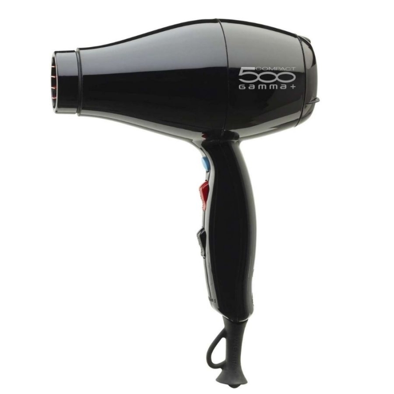 Компактен сешоар Gamma+ 500 Ultra Light Compact Hair Dryer Black