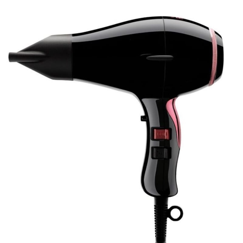 Професионален лек и ефективен сешоар Elchim 8th Sense RUN Hair Dryer Amethyste (Black & Rose)