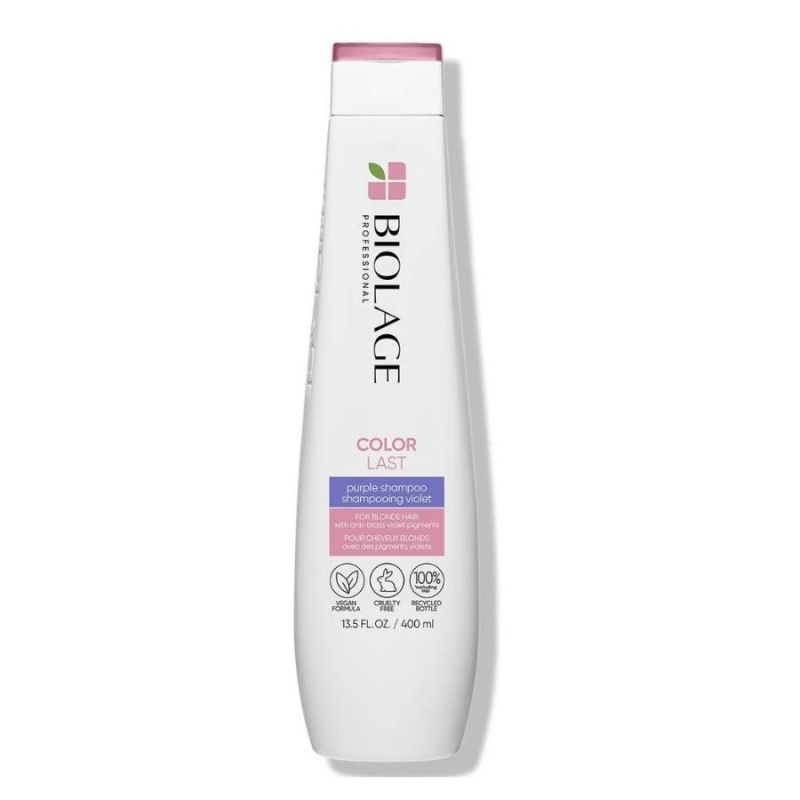 Неутрализиращ шампоан против топли оттенъци Biolage ColorLast Purple Shampoo for Blonde Hair 250ml