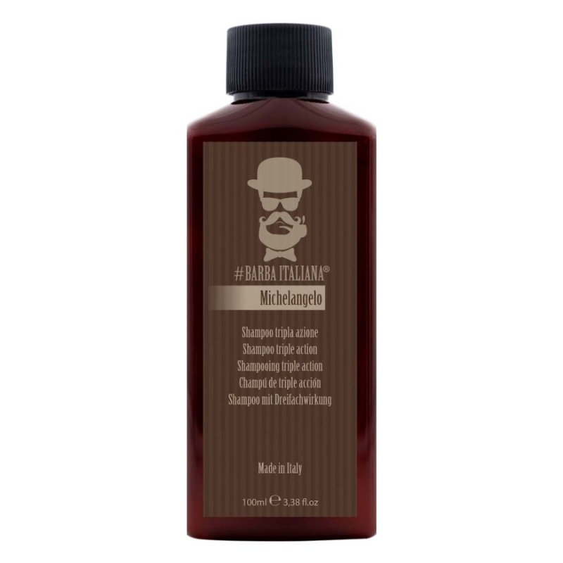 Шампоан с тройно действие за мъже Barba Italiana Michelangelo Triple Action Shampoo 250ml