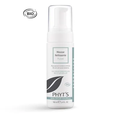 Почистваща мус - пяна за смесена към мазна кожа Phyt's Mousse Nettoyante Pureté 160ml