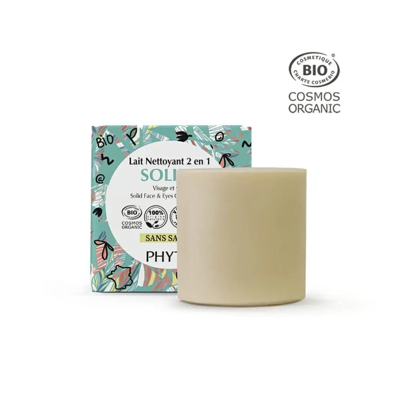 2-В-1 Твърдо Почистващо Мляко Phyt's Solid Cleansing Milk Face & Eyes 48 ml