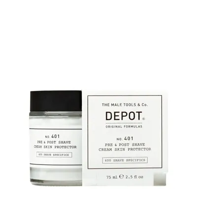 Протектор за кожа преди и след бръснене Depot No. 401 Pre&Post Shave Cream Skin Protector 75ml