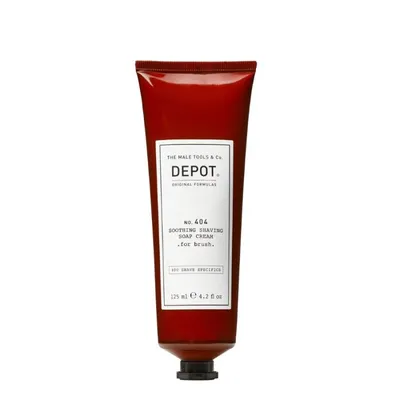 Успокояващ крем сапун за бръснене с четка Depot No. 404 Soothing Shaving Soap Cream For Brush 125ml