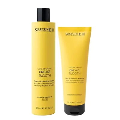 Изглаждащ сет за дълга и непокорна коса Selective ОnCare Smooth Shampoo + Conditioner