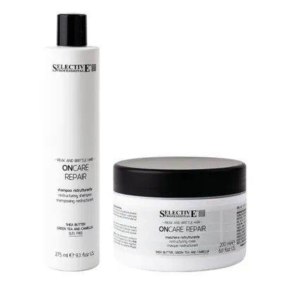 Дуо сет за увредена и склонна към накъсване коса Selective ОnCare Repair Set Shampoo + Mask