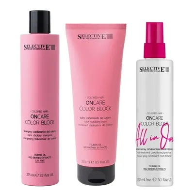 Подхранващ сет за боядисана коса Selective ОnCare Color Block Gift Set