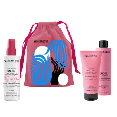 Травъл сет за боядисана коса Selective ОnCare Color Block Gift Set