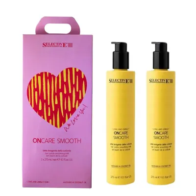 Комплект за дълга и непокорна коса Selective ОnCare Smooth Shampoo + Milk
