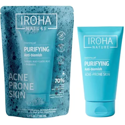 Измиващ гел за акнеична кожа със салицилова киселина Iroha Purifying Anti-Blemish Cleansing Gel 150ml