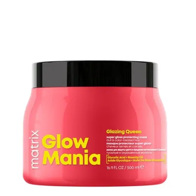 Ламинираща и предпазваща маска за интензивен блясък Matrix Glow Mania Glazing Queen Mask​ 500 ml