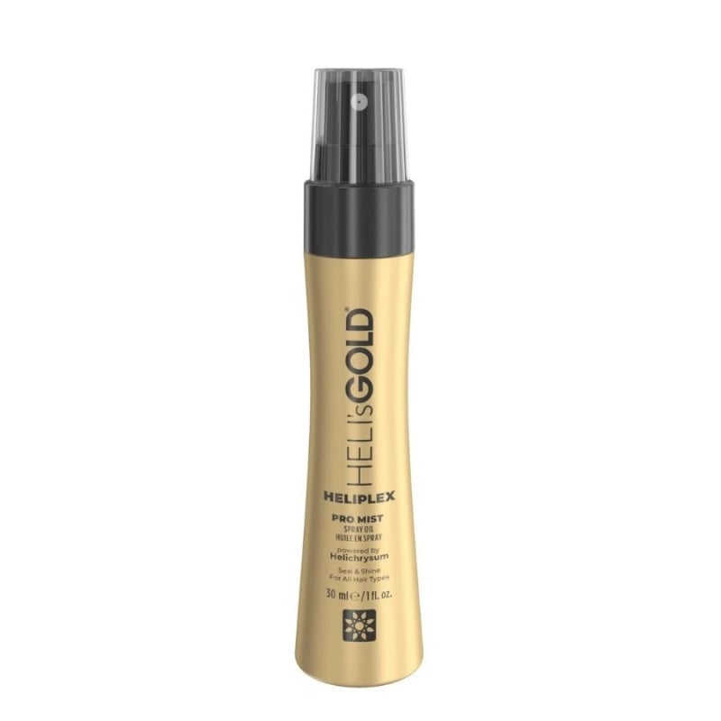 Лек спрей за блясък с безсмъртниче за фина и изтъняла коса Heli's Gold Heliplex Pro Mist Spray Oil 30ml