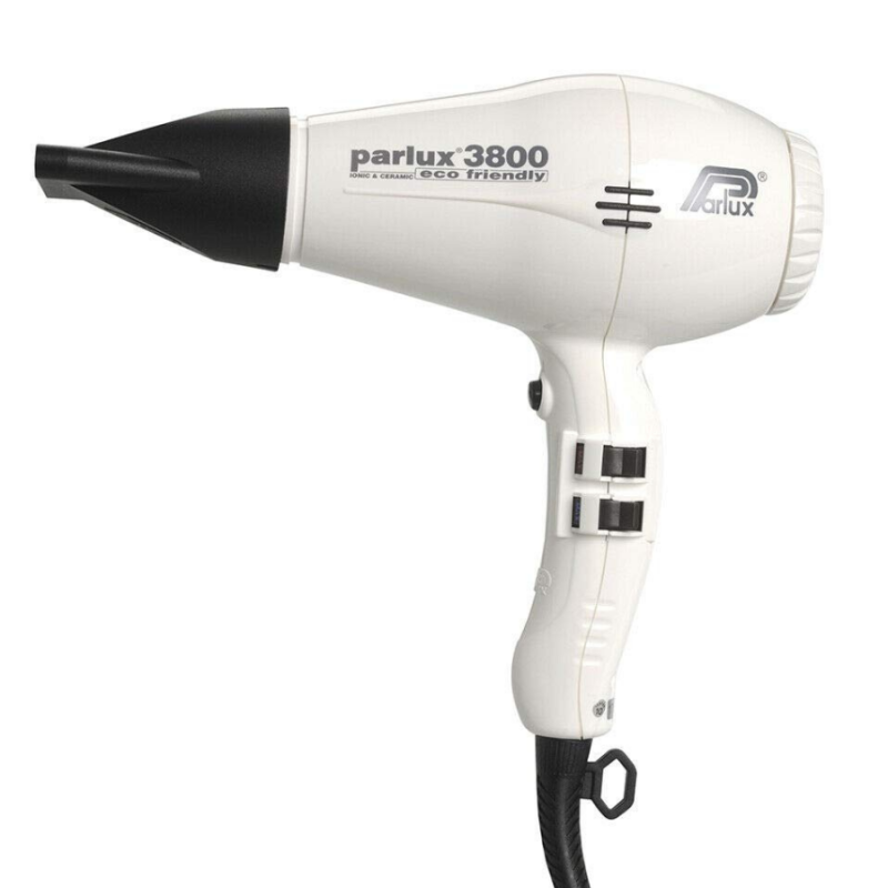 Мощен, екологичен и безшумен професионален сешоар Parlux 3800 Eco Friendly White