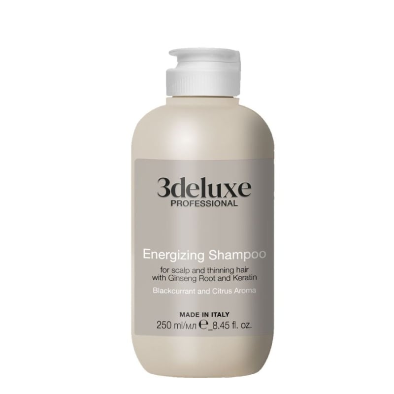 Шампоан за изтъняваща коса, склонна към косопад 3deluxe Professional Energizing Shampoo 250 ml